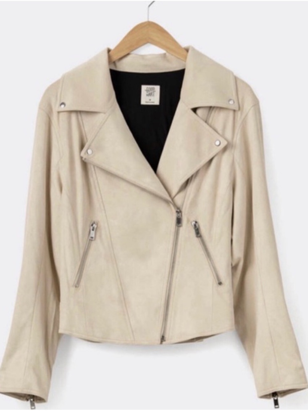 Matilda Jane Good Hart Women's Faux Suede Moto Jacket